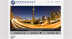 Desktop Screenshot of paramountelectric.ca